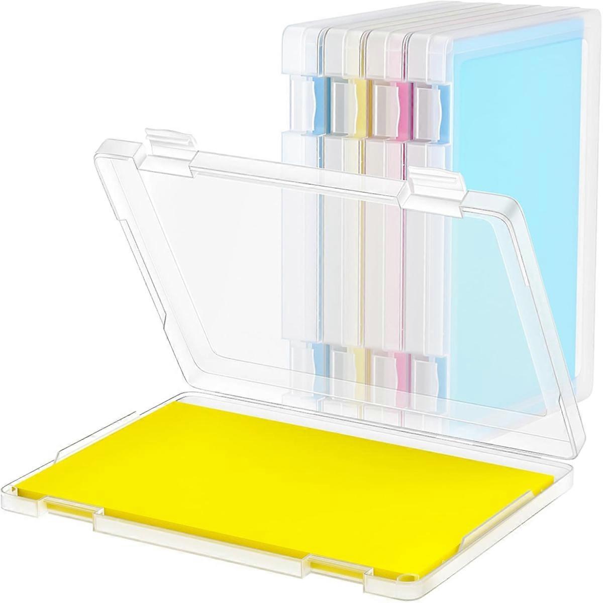 4 Pack A4 File Box Paper Storage Rack Document Protector