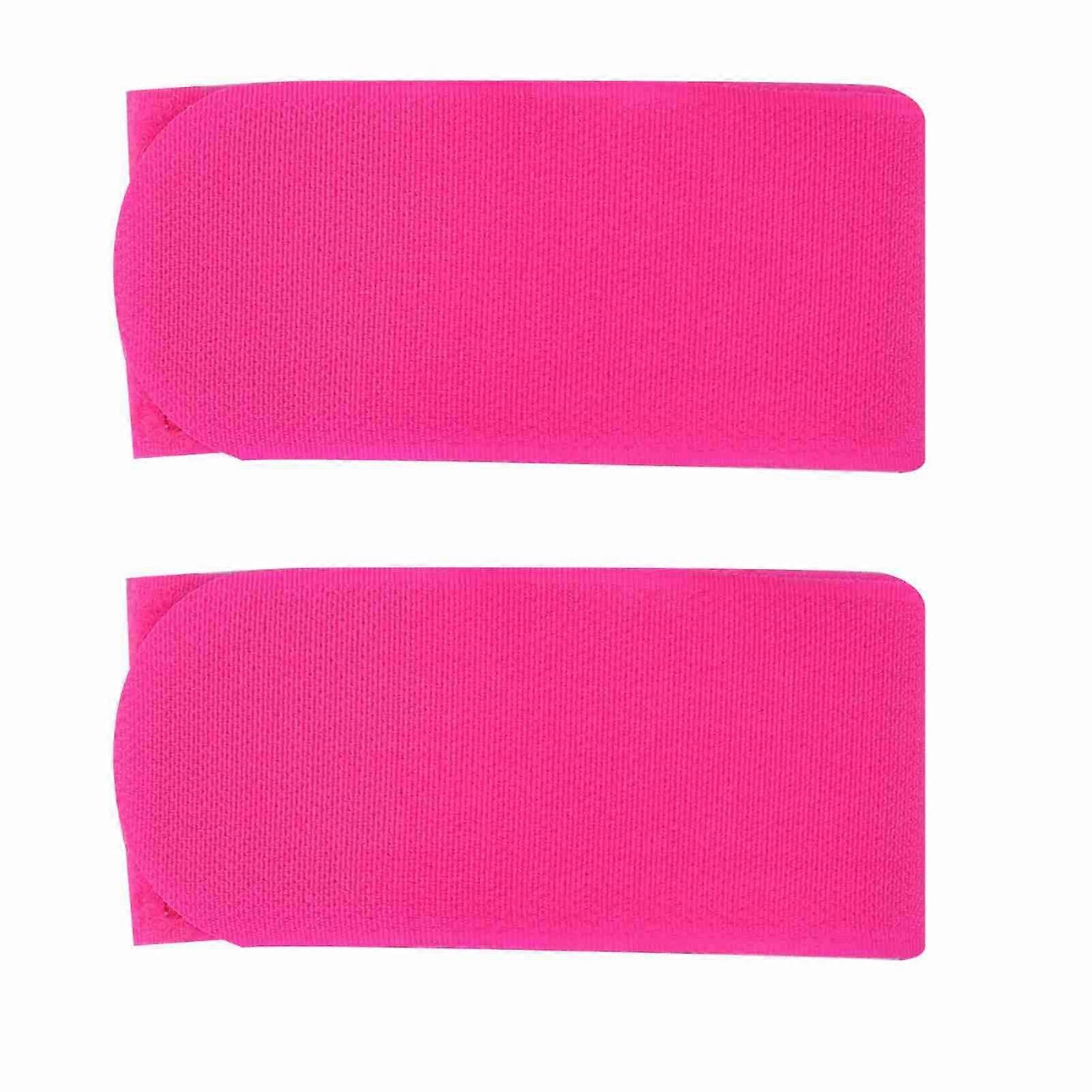 Ski Snowboard Bag Carrier Nylon Strap Holder Hook and Loop Snowboarding Accessory(Rose Red)