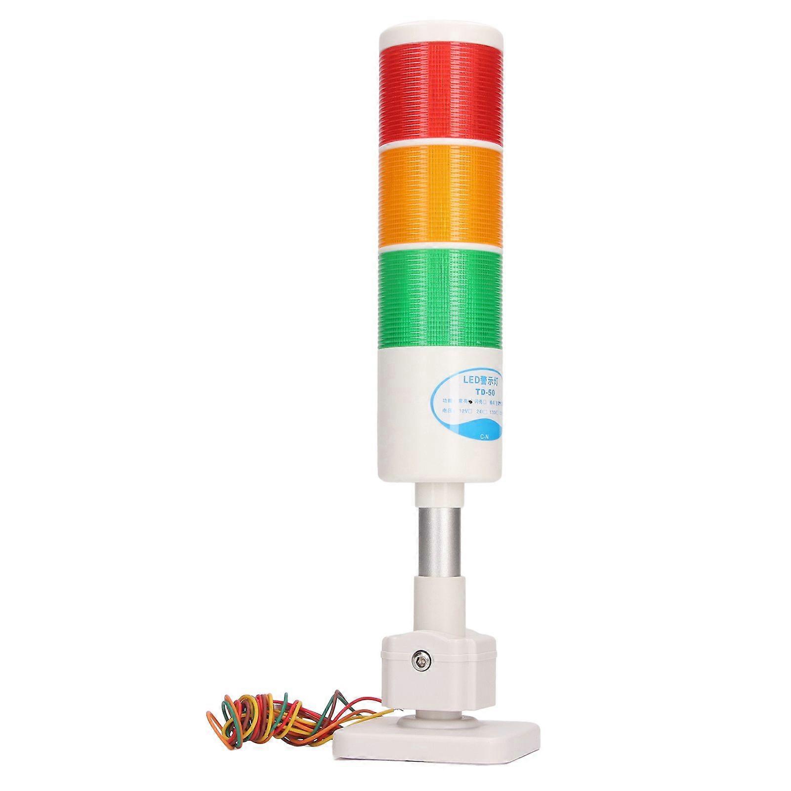 LED Stack Tower Lights Industriel Multicouche LED Signal Tower Stack Warn Alarm Warning Lamp 24V