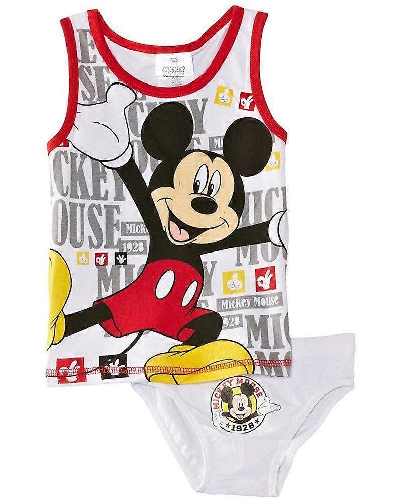Ragazzi Disney Mickey Mouse Top senza maniche e slip Set