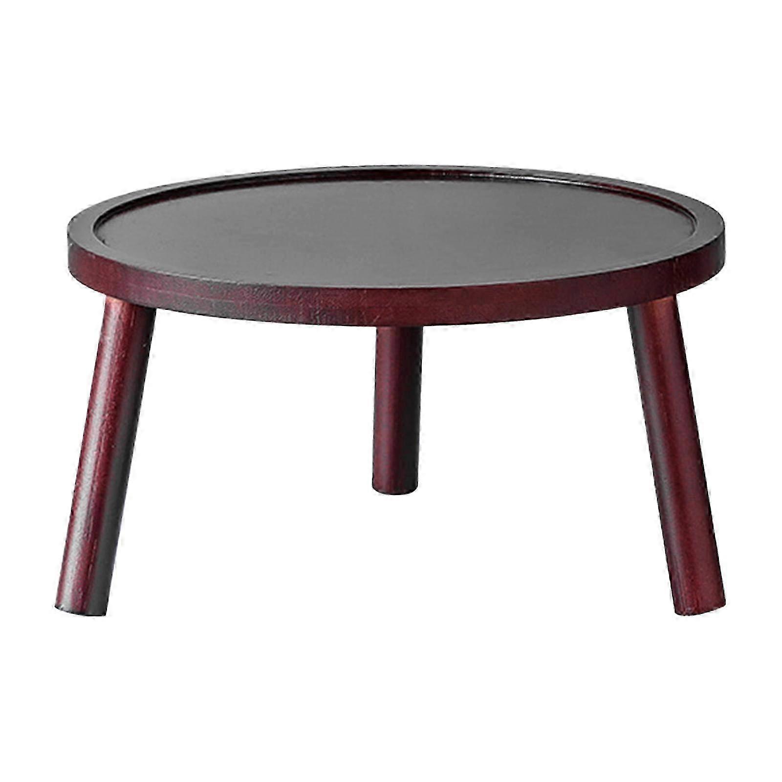 Mini Träpall Växtställ Blomkruka Rack Rustik Bonsai Rack Växtpall 2025