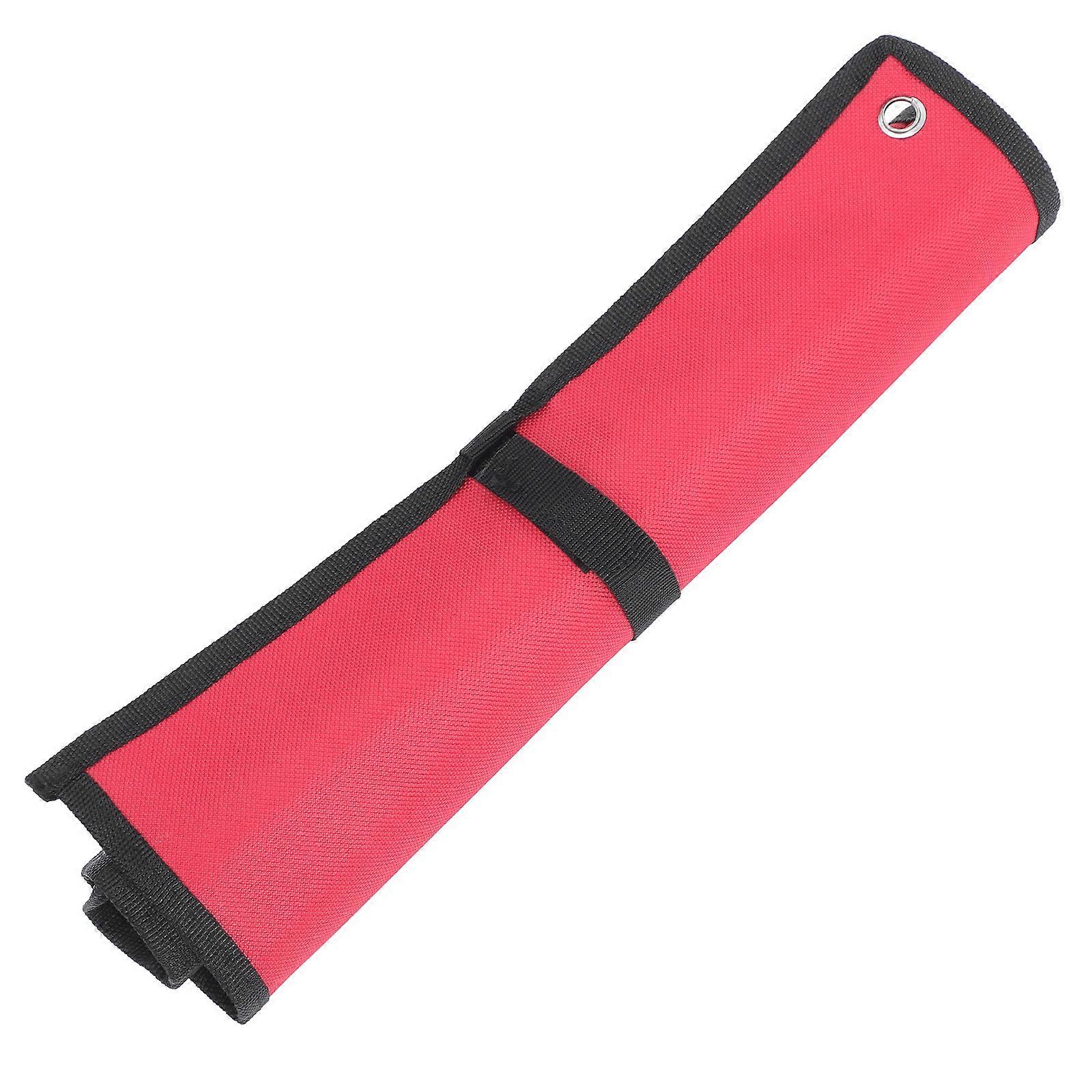 Canvas Tool Roll Wrench Organizer Bag for Electricians with 4Pcs Pouches