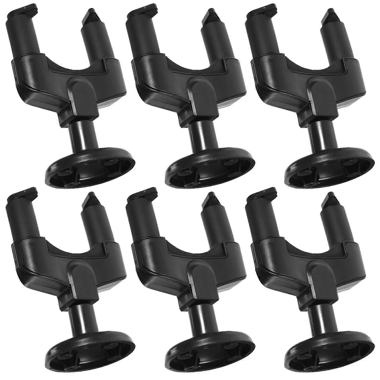 Guitar Hangers for Wall Mount Hanging Guitar Use 12Pcs Set Black