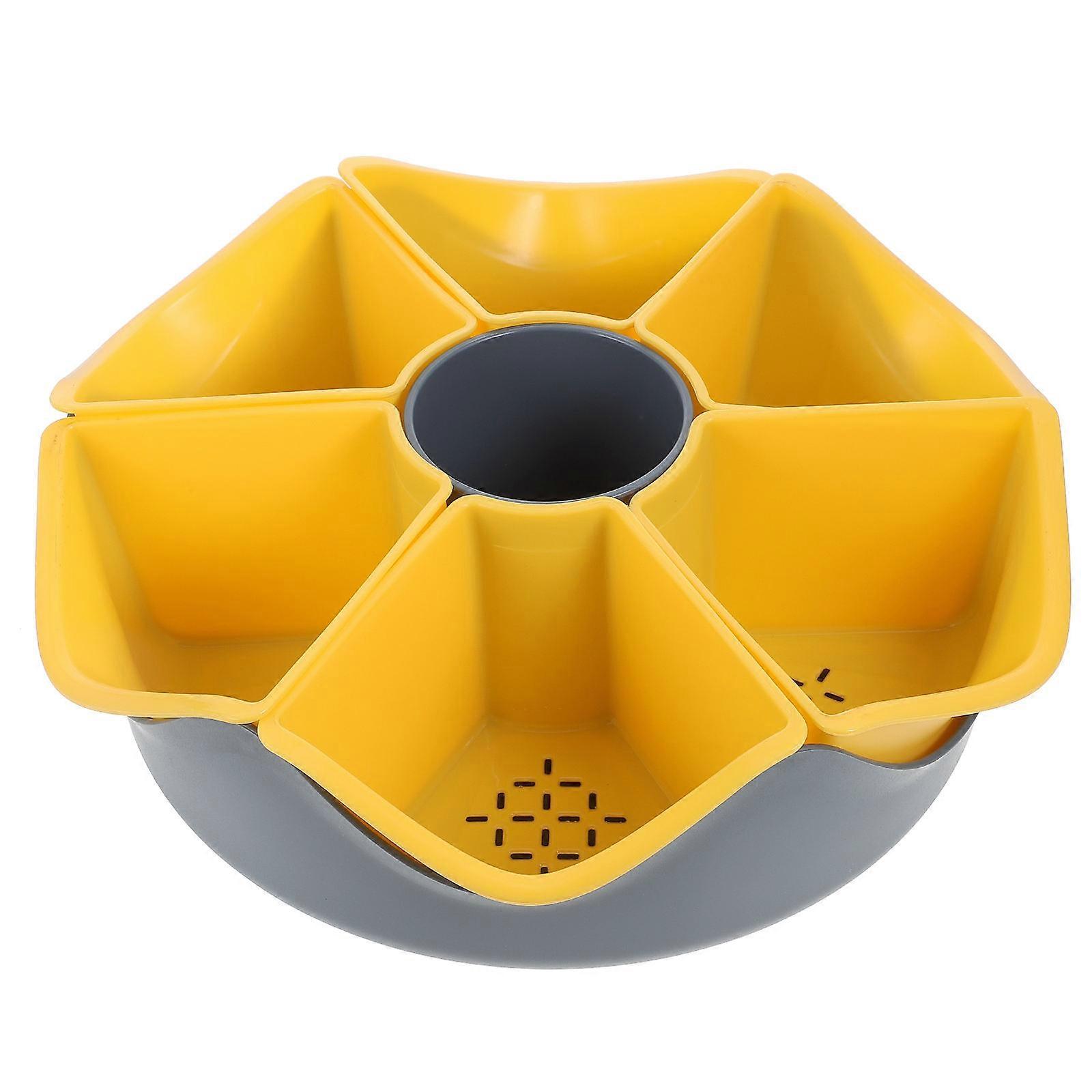 Double Layer Draining Basket for Washing Vegetables 1Pcs Plastic