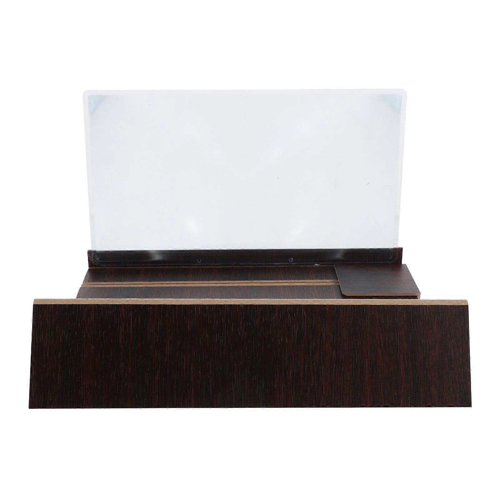 Smart Phone Screen Magnifier for Movie Viewing with Stand 3Pcs Coffee Wood
