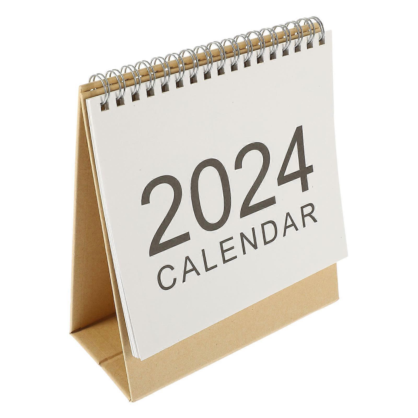 Mini Desk Calendars 2023 2024 Creative Office Scheduling 8.06X5.89X2.75In Rectangular 5Pcs