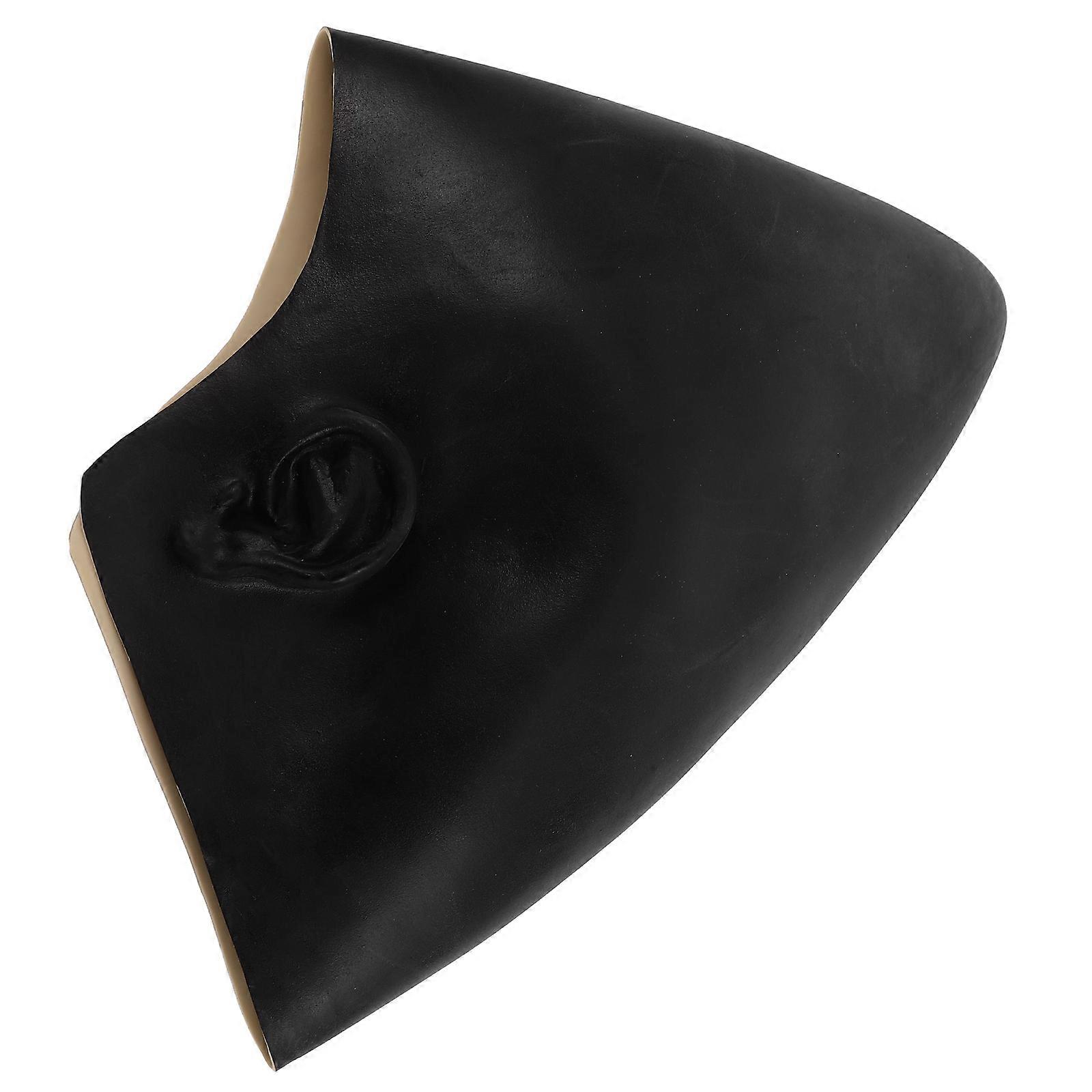 Black Latex Bald Cap for Adults 2Pcs Realistic Halloween Costume Accessory