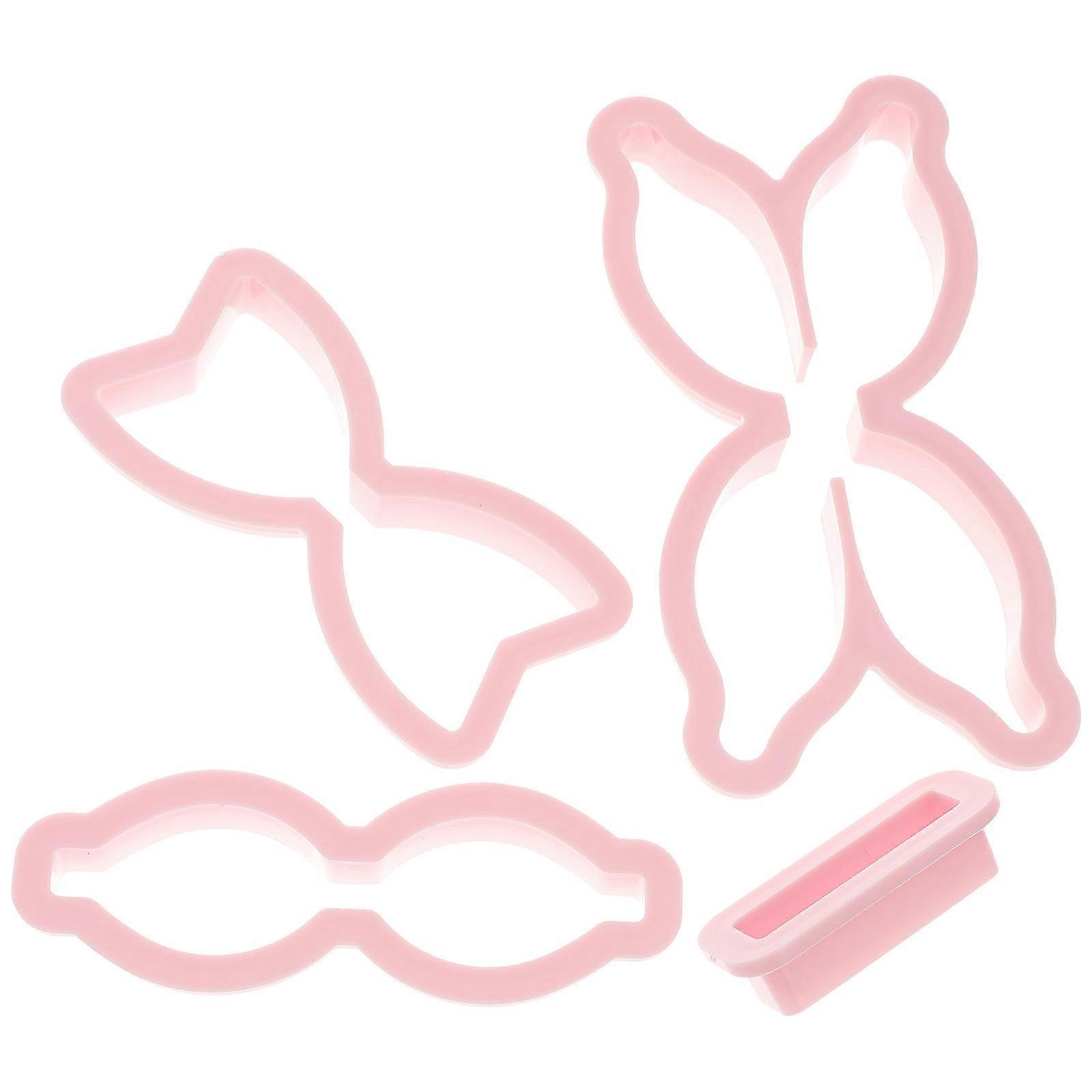 Fondant Cake Molds Bow Tie Shape for Baking Tool 4Sets