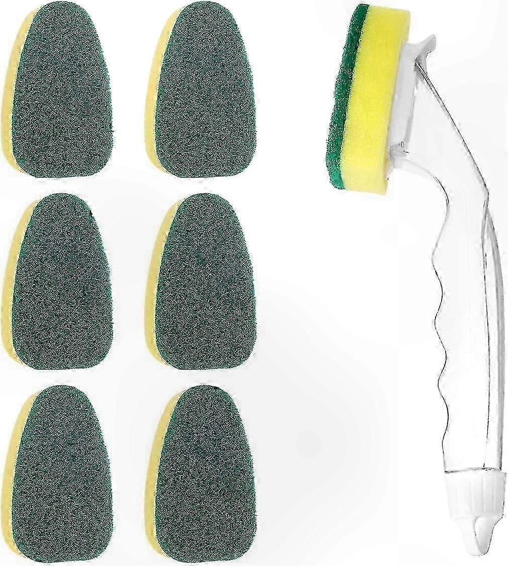 Kitchen Cleaning Tool with Replaceable Pads, Comfort Grip for Effortless Dishwashing