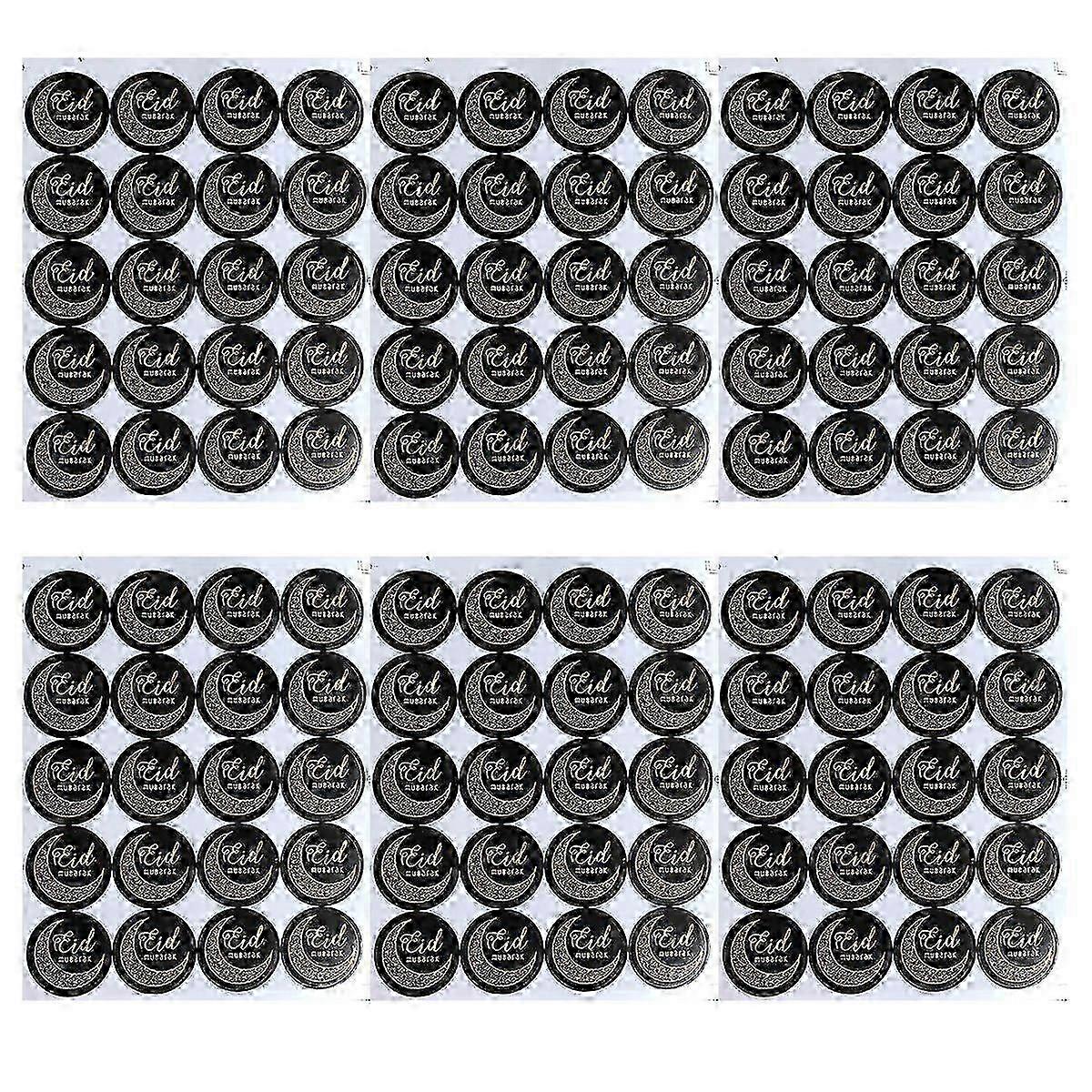 120pcs Eid decoration gift tag stickers