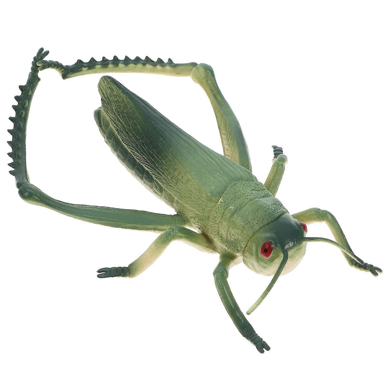 Green Grasshoppers Figures Plastic Toy for Educational Use