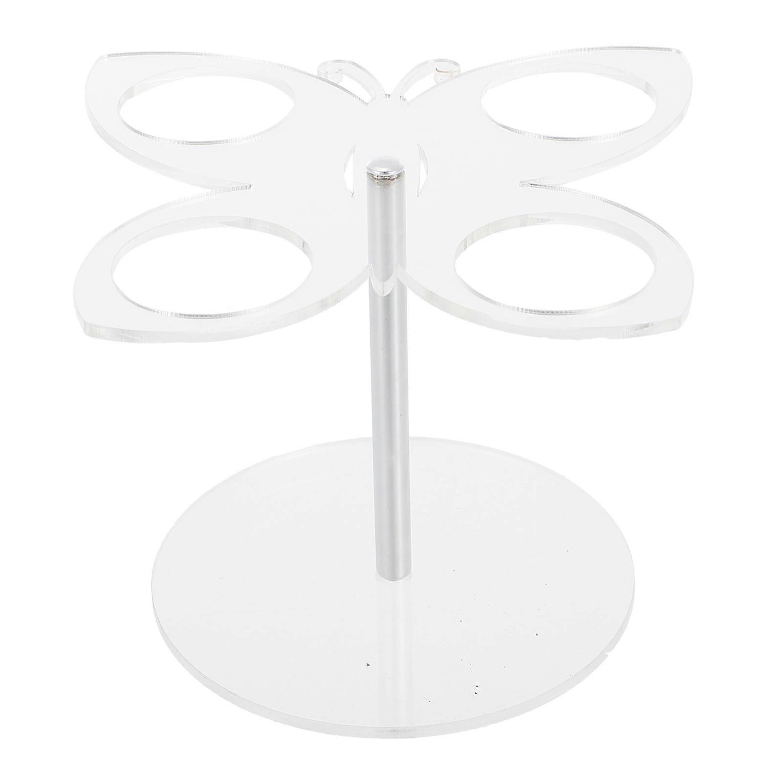 Transparent Ice Cream Holder for Display Use 5Pcs Desktop Cone Rack