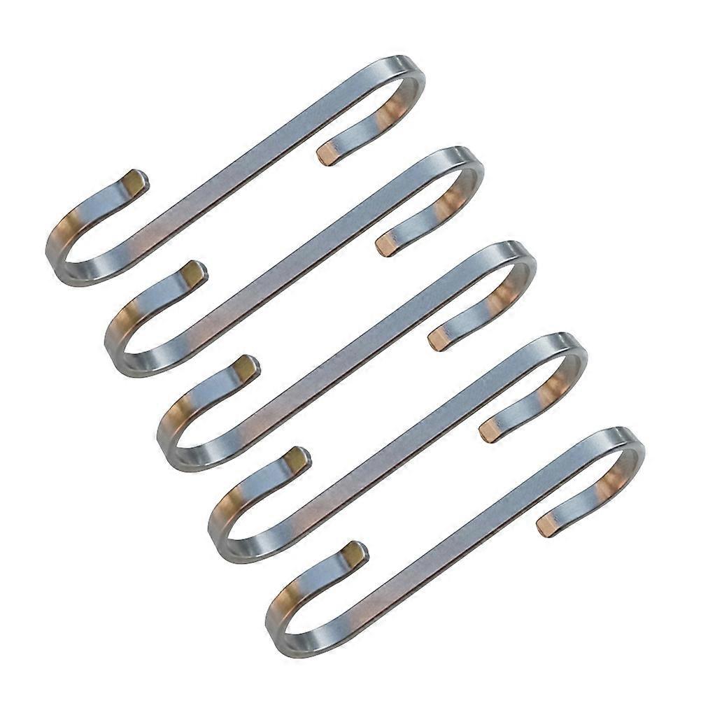 Silver Metal Hooks for Kitchen Hanging 20Pcs Flat Design