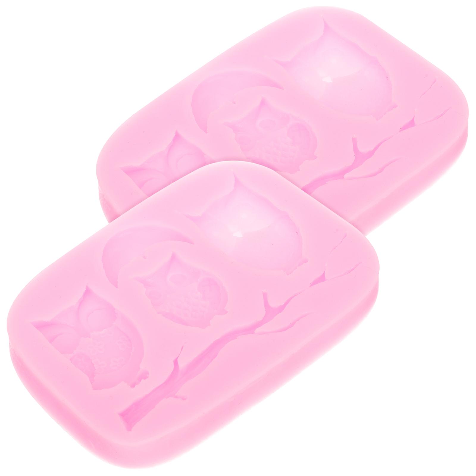 Silicone Baking Molds 8Pcs Owl Shape Chocolate Making Tool Ideal For Family Bonding And Fun Baking Sessions With Safe And Odorless Material