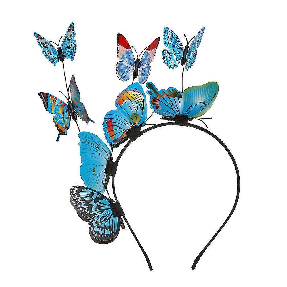 Eye-Catching 3D Design Hair Accessories For Party And Performance Use In Blue 2Pcs