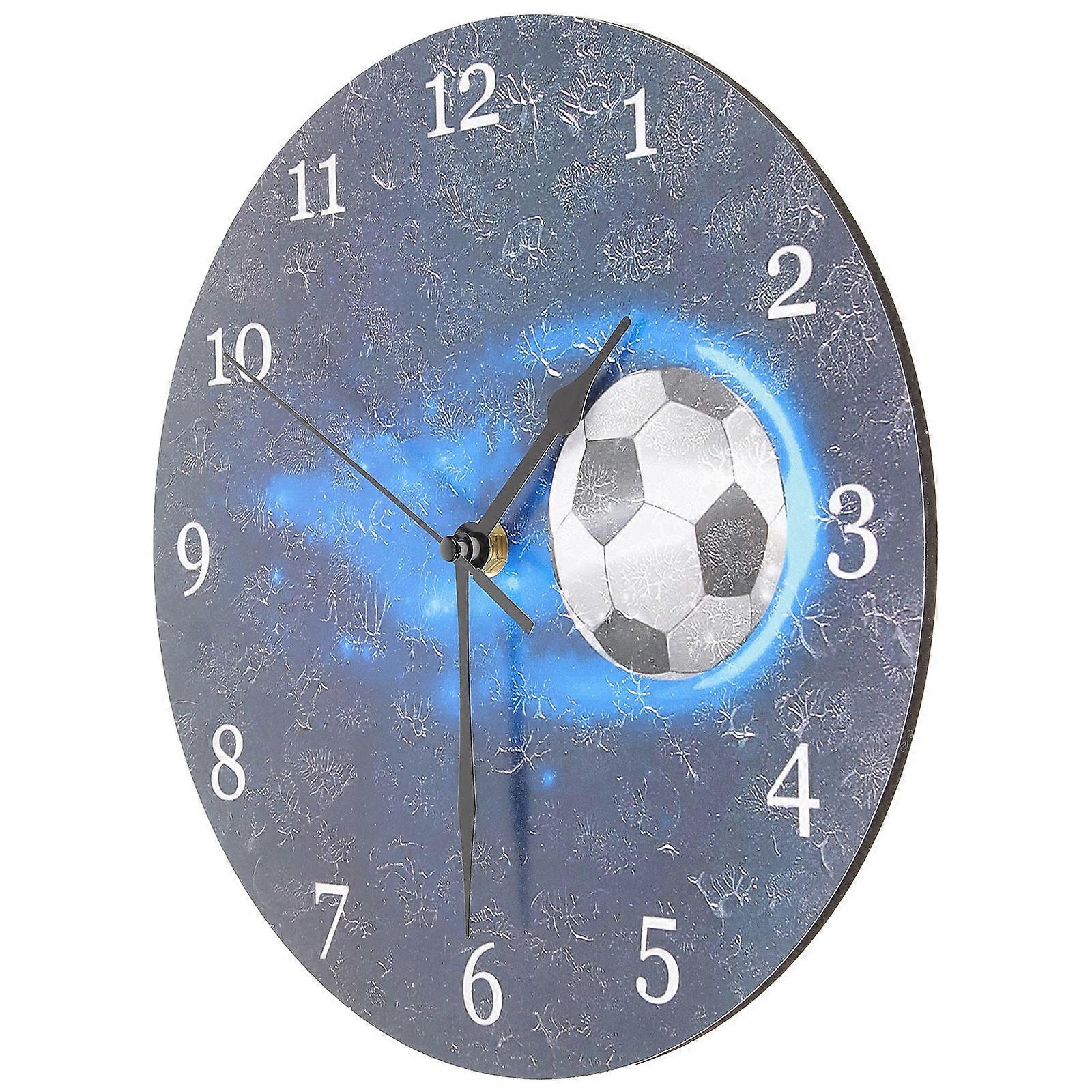 Living Room Wall Clock Decorative Wall Clock Hanging Round 2Pcs