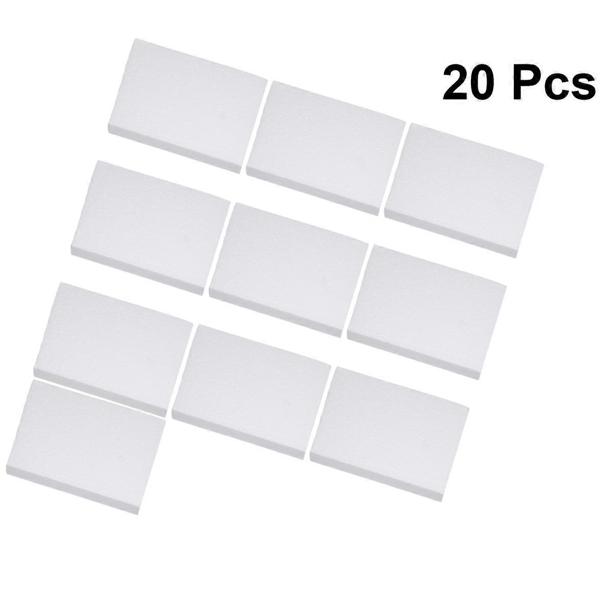 Small White Solid Block Shockproof Packaging Filling Square Foam for Shop Packaging 20Pack