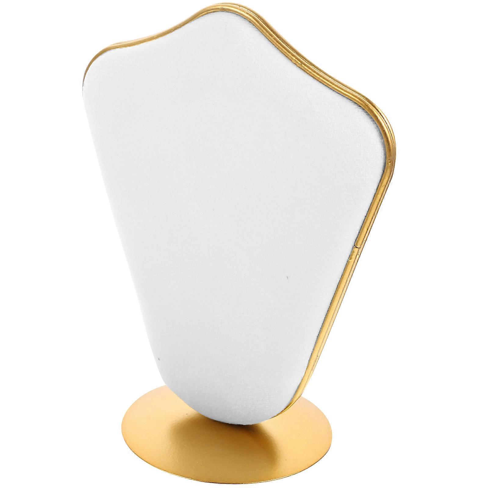 White Earring Display Shelf for Storage 5Pcs Flannelette Studs Stand