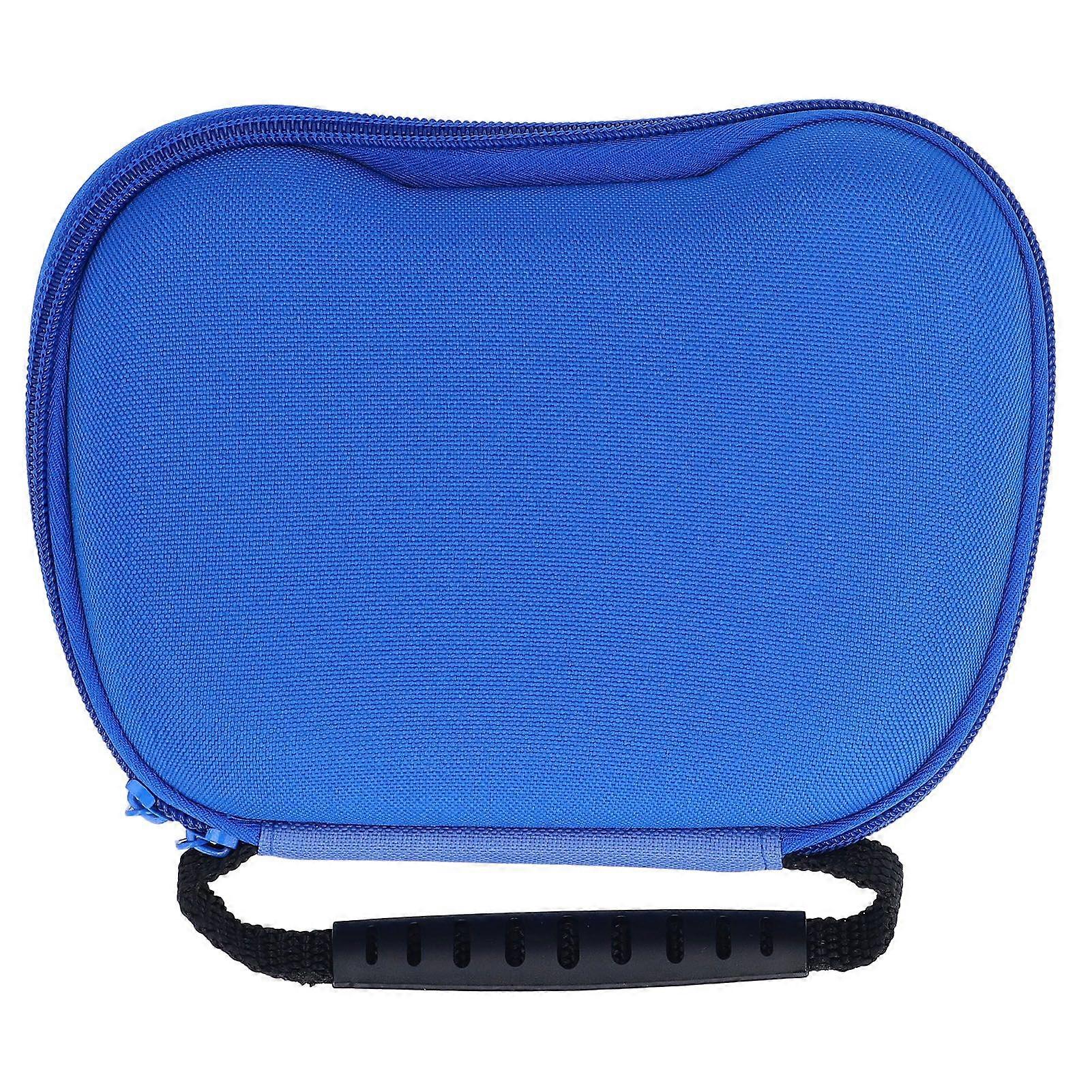 Game Controller Storage Case Hard Nylon Portable with Metal Zipper Protective Case for Series X S Game Controller Blue