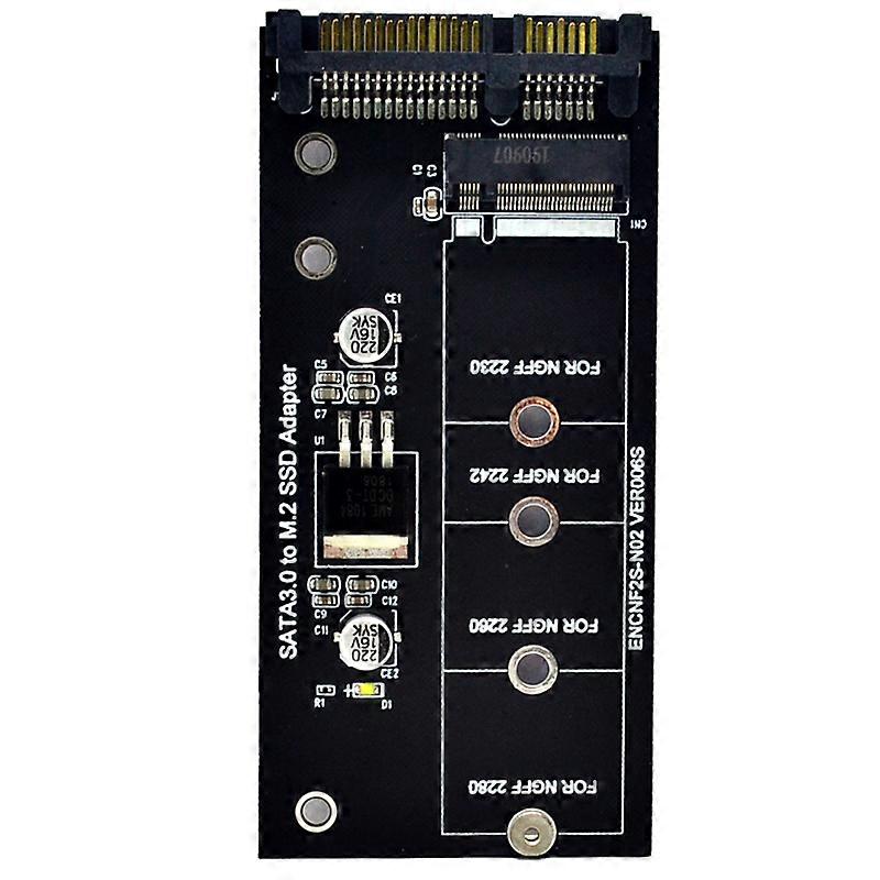 Adattatore NGFF M.2 M2 SATA3 Raiser Adattatore M.2 a SATA Scheda di espansione SSD M2 a SATA Supporto chiave B 30/4