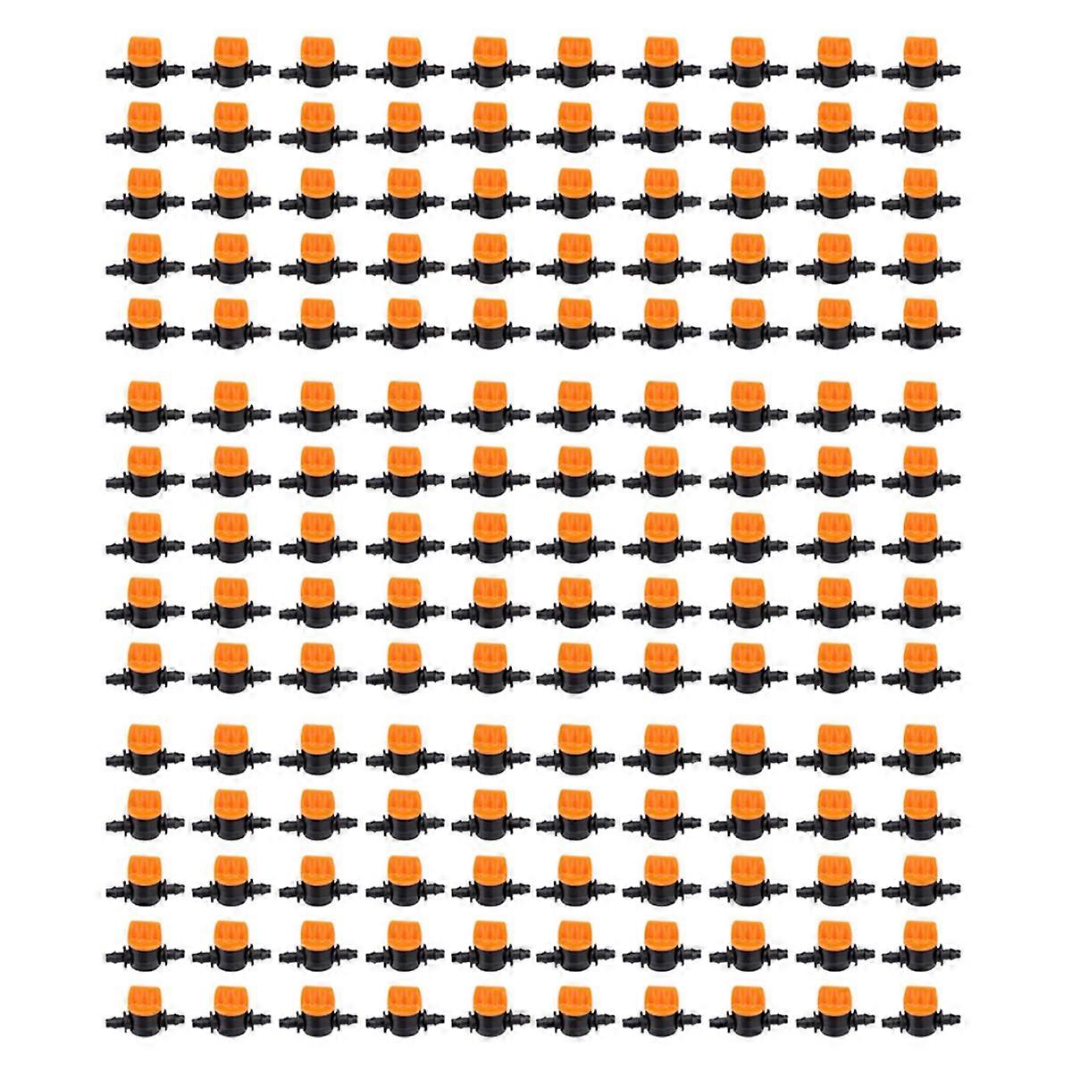 50Pcs 1/4Inch Pipe Mini Valve 4/7mm Hose Controller Barbed Adapter