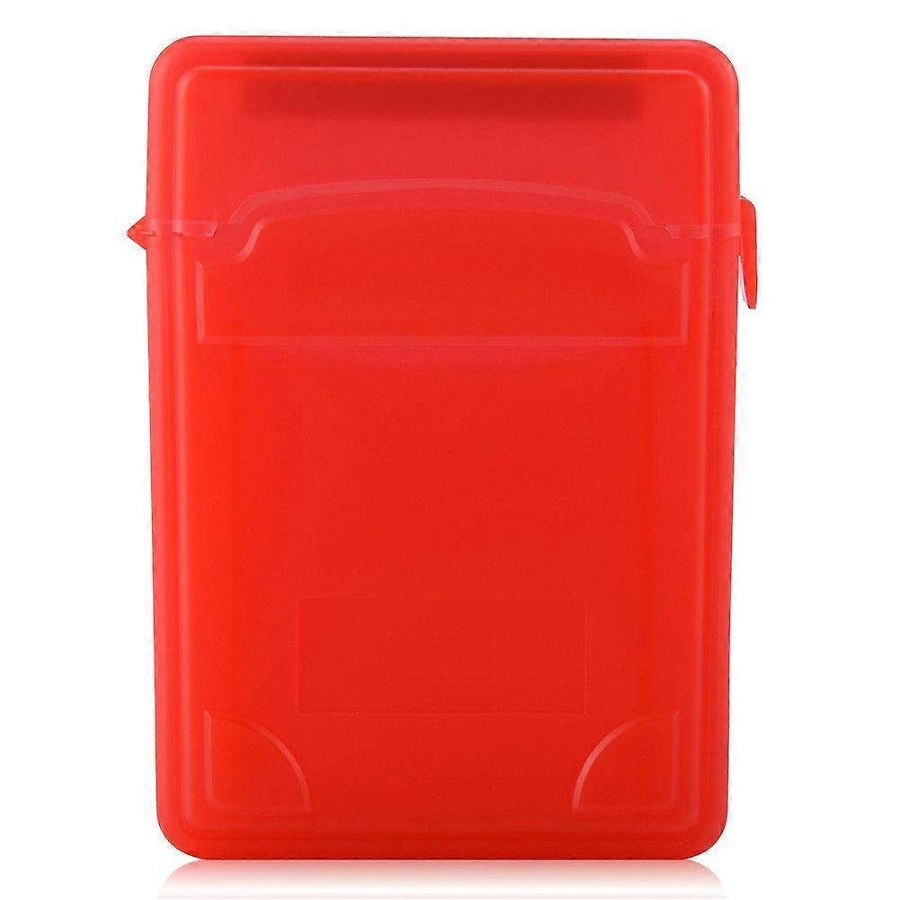 2.5 Inch HDD / SSD Protective Shockproof Case Storage Box Anti Static Label Enclosure Red (Not Inclube Hard Disk)