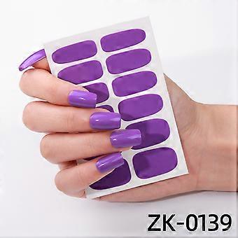 Trendy Nail Stickers - Scallion Pink Striped and Leopard Checkered Patterns, Full Cover Decals