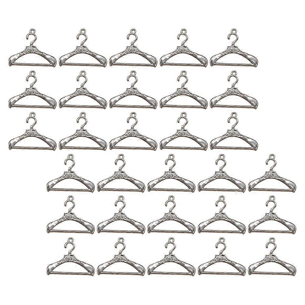 Silver Alloy Simulation Hanger Jewelry Accessories for Clothes 30Pcs