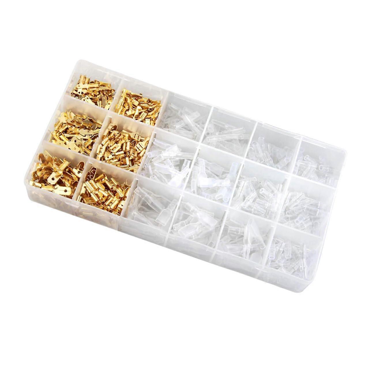 Electrical Connectors 600Piece Insulated Terminals ColdPressed Terminal Kit For Quick Wire Connection