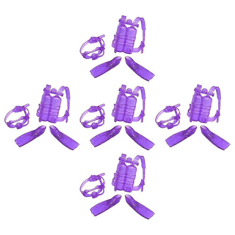 Doll Diving Set with Oxygen Cylinder for 5Sets Imaginative Play
