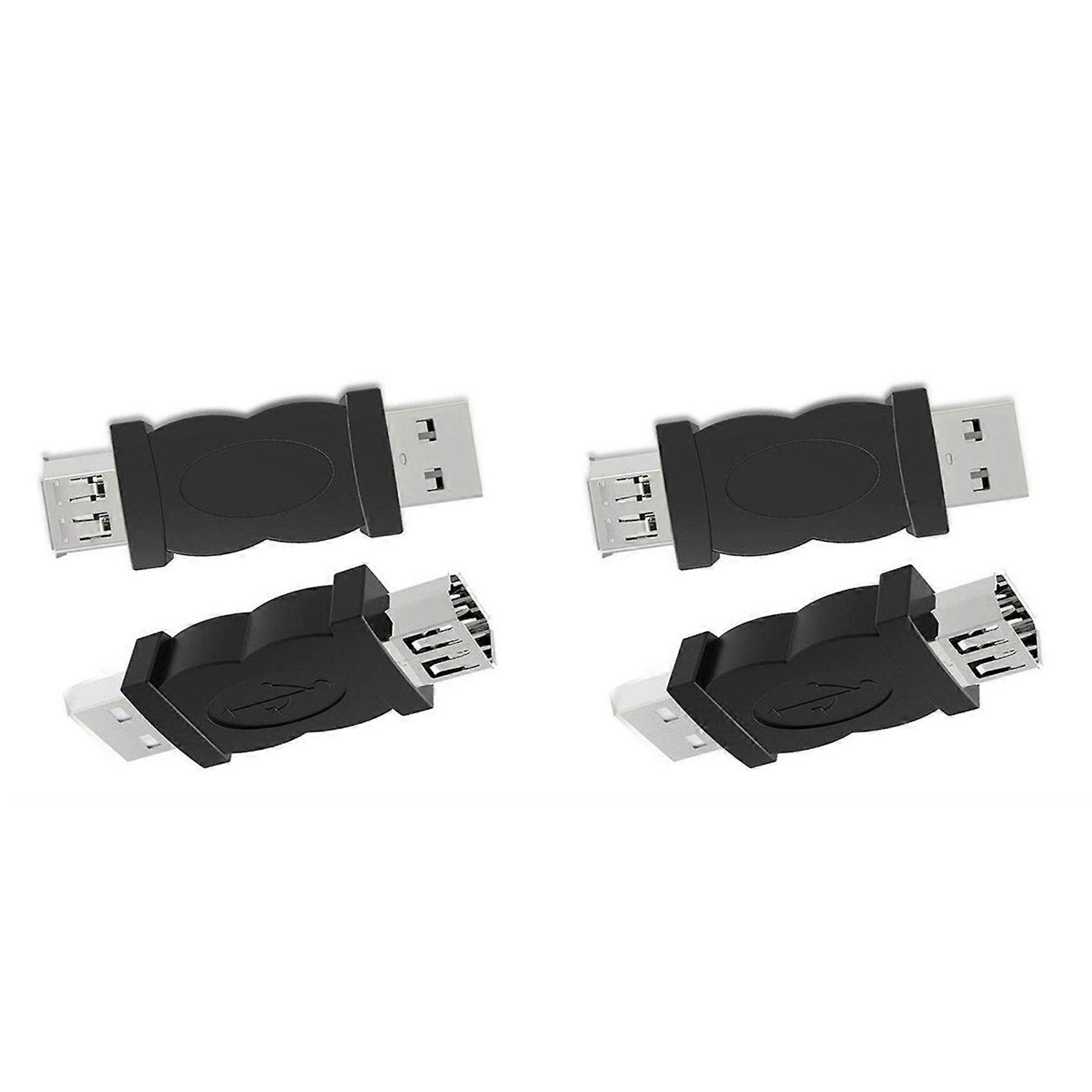 4x USB to 1394 6P Connector USB to Firewire Multi-Function Portable Convenient 6 Pin USB Male to 1394 Converter
