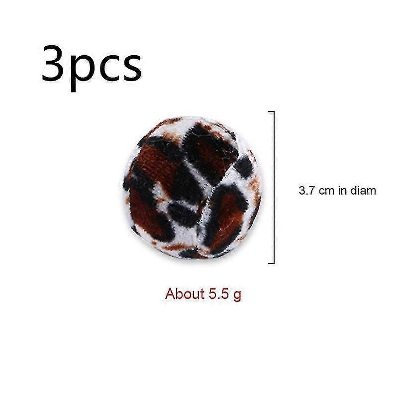 2021 New 1pcs Ball Cat Toy Leopard Print Ball Interactive Pet Cat Dog Chew Toys Tooth Cleaning