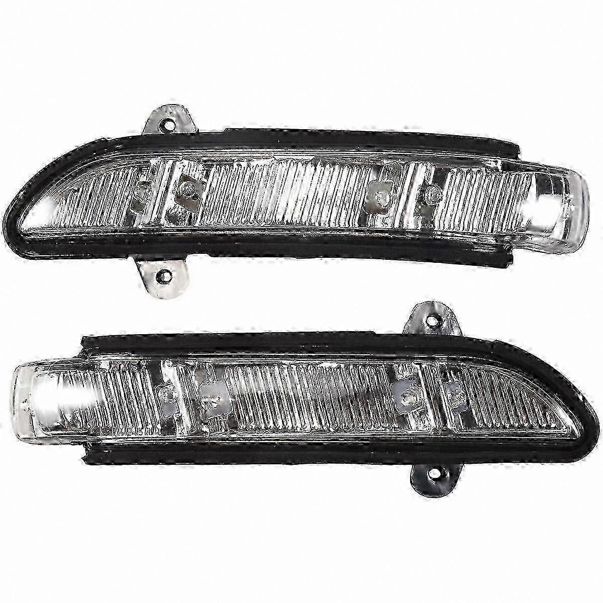 LED Yellow Turn Signals for Front Side Mirrors Pair Left Right Fit CL W216 S W221 E W211 CLS W219