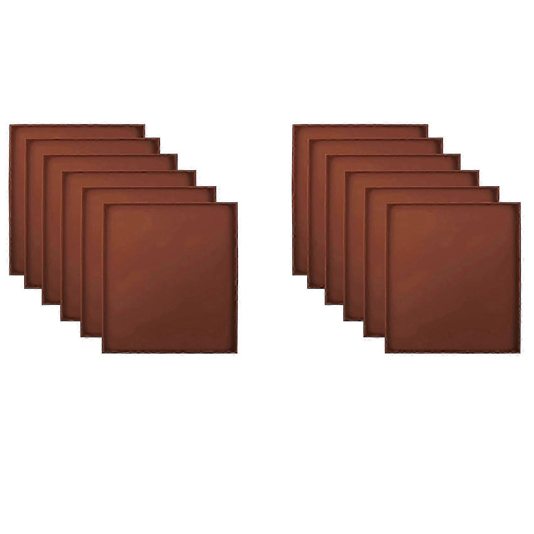 12 Pack Silicone Dehydrator Sheets Non Stick Square Edge Dehydrator Trays for Meat Vegetables Fruit Edition 1031