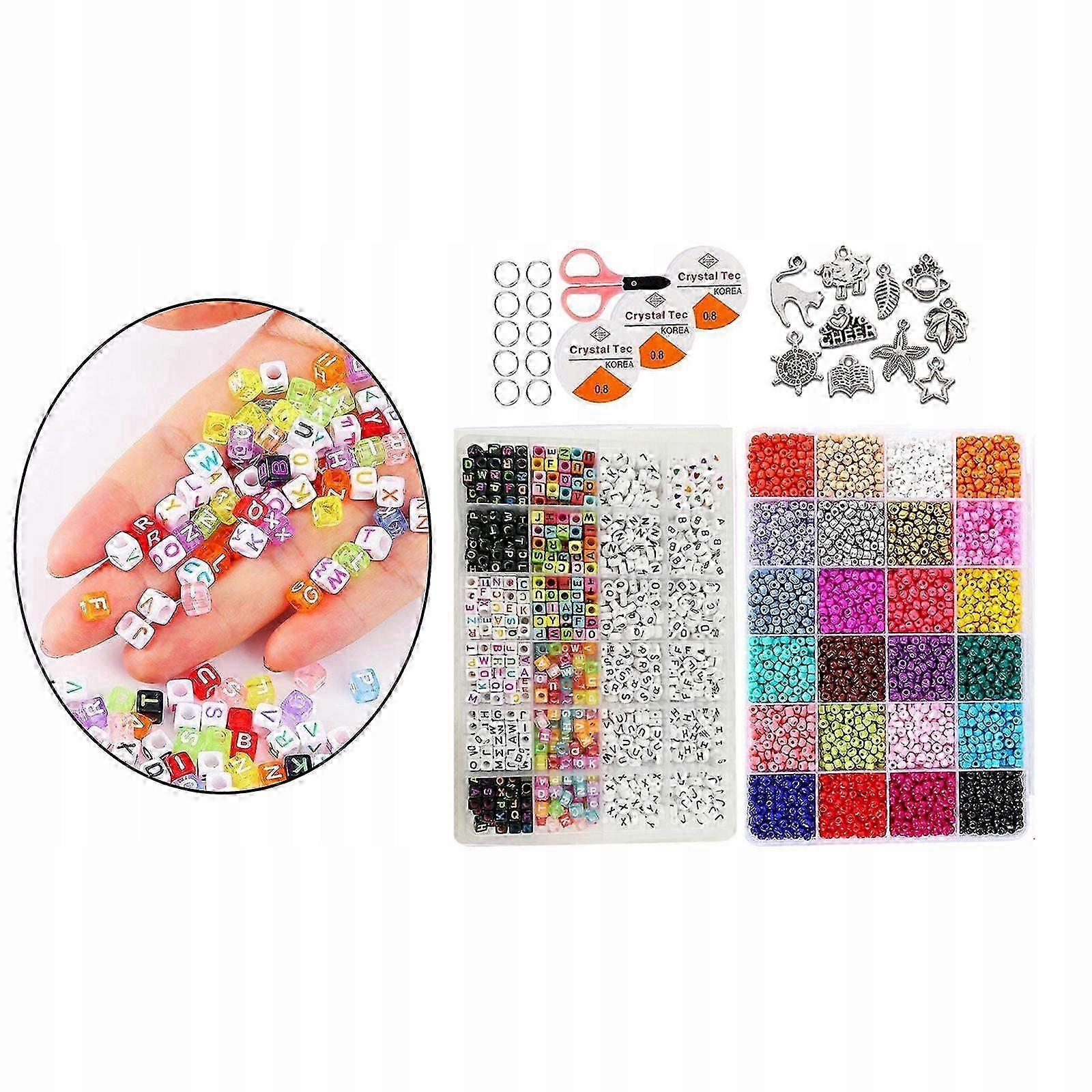 Glass Beads Assorted Charms Split