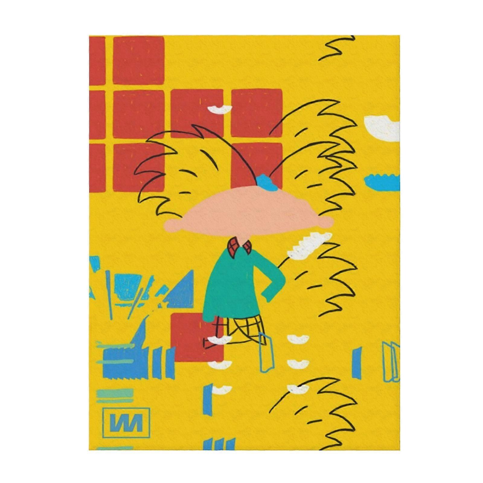 Hey Arnold Soft And Comfortable Throw Blanket Plush Lightweight Warm Plush Flannel Blanket And Throws For Couch Sofa Bed 50"X40"