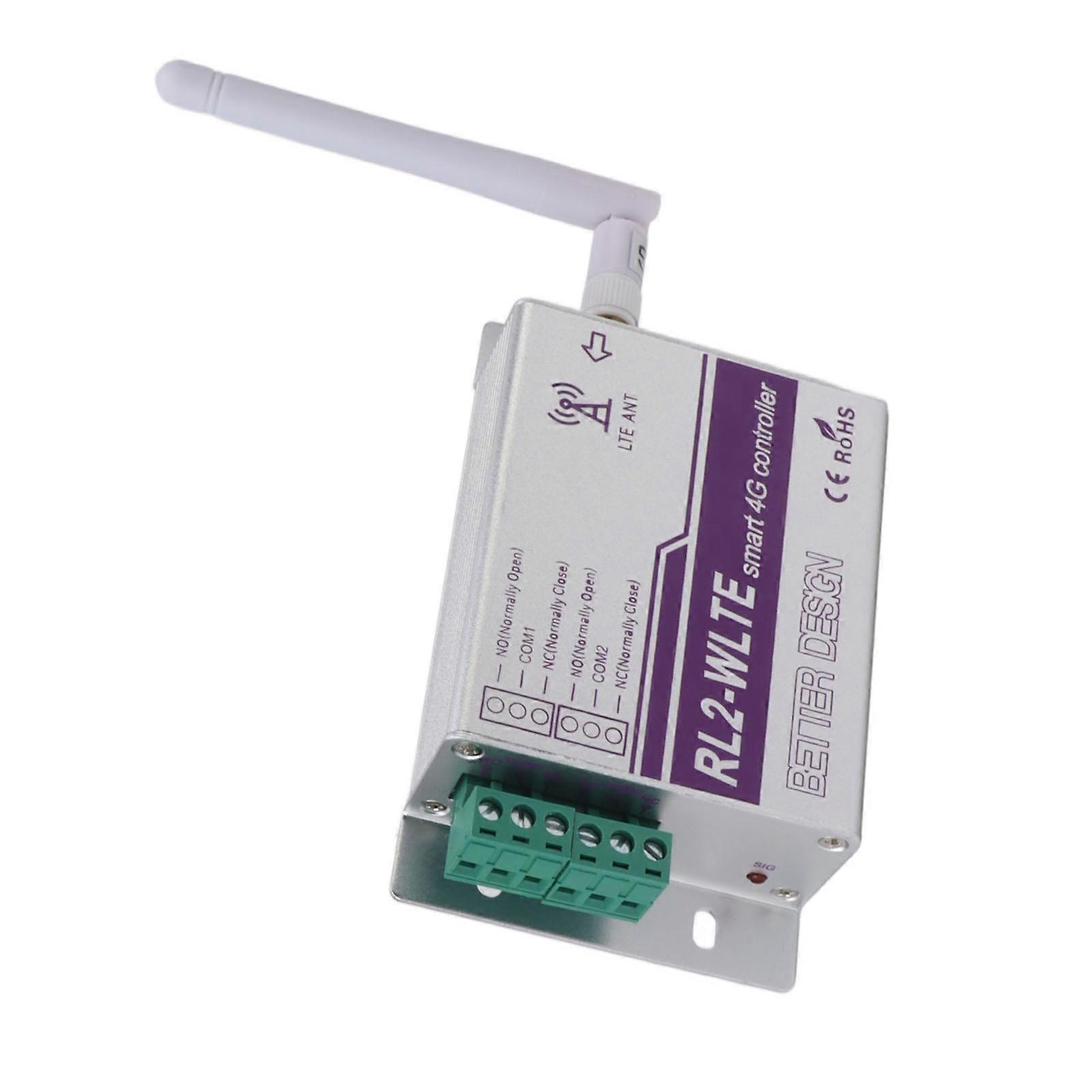 GSM Gate Opener 2 Channel 4G APP Remote Control Light  Relay Switch for Garage Door Factory Automation