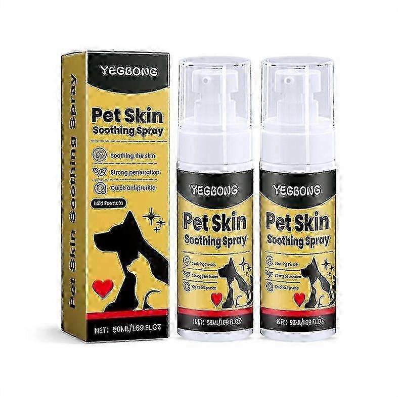 1/2/3PCS ペットスキンスプレー 犬＆猫スキンケアスプレー、鎮静スプレー クレンジング＆スキン柔軟化、鎮静抗かゆみスプレー 栄養スプレー