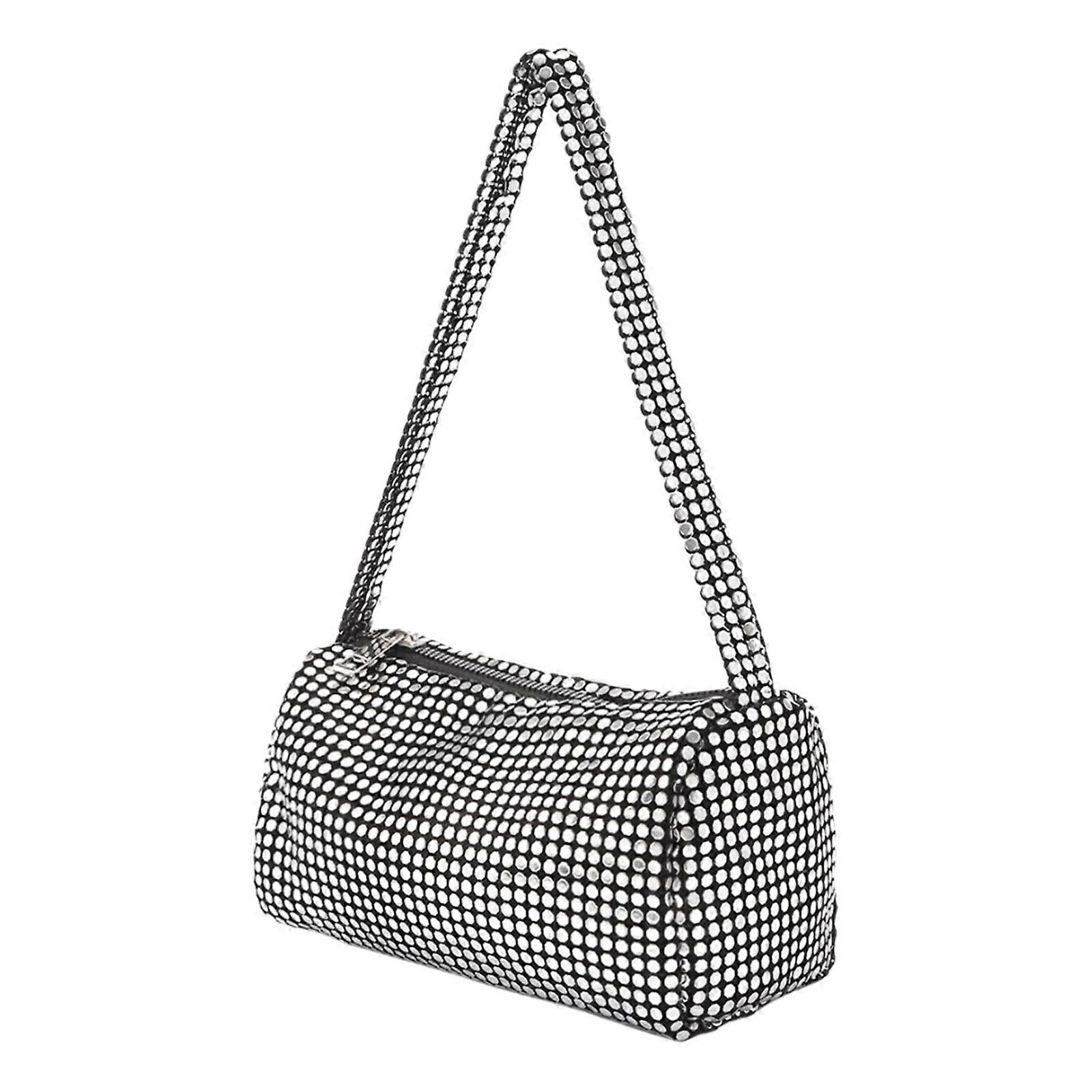 תיק יד אופנתי עם פאייטים לנשים, תיק בית שעשועים אופנתי ומנצנץ, מתאים לחיי לילה ואירועים מיוחדים, ססגוניות