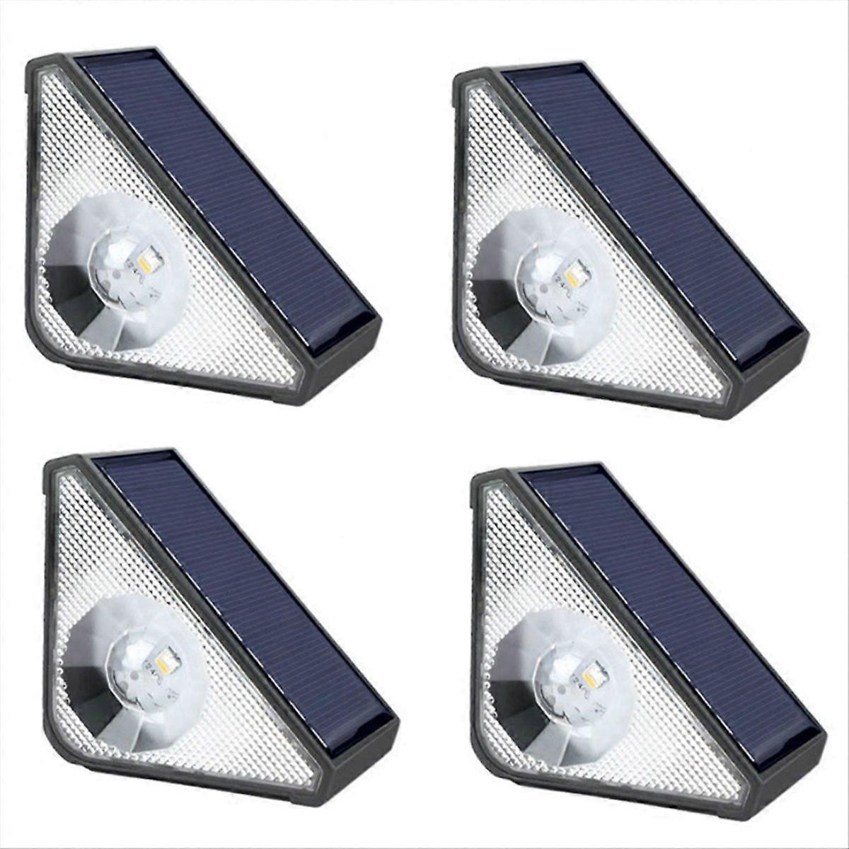 4pack Solar Step Lights for Outside,Solar Stair Lights