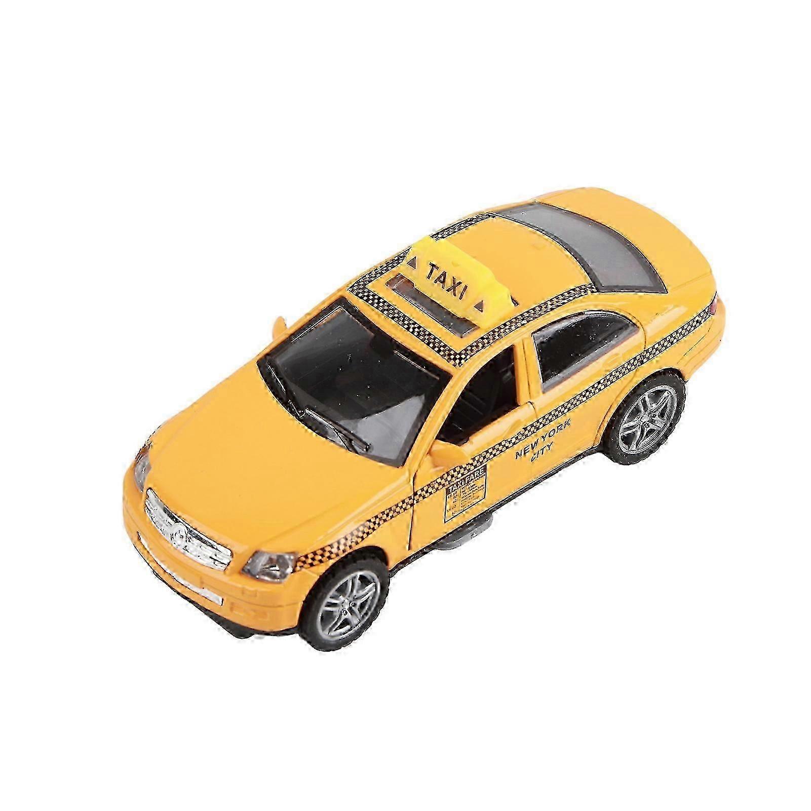 2025 1:32 Scale Pull Back Taxi Toy Simulation Alloy Cab Car Model Toy Children Vehicle Toy