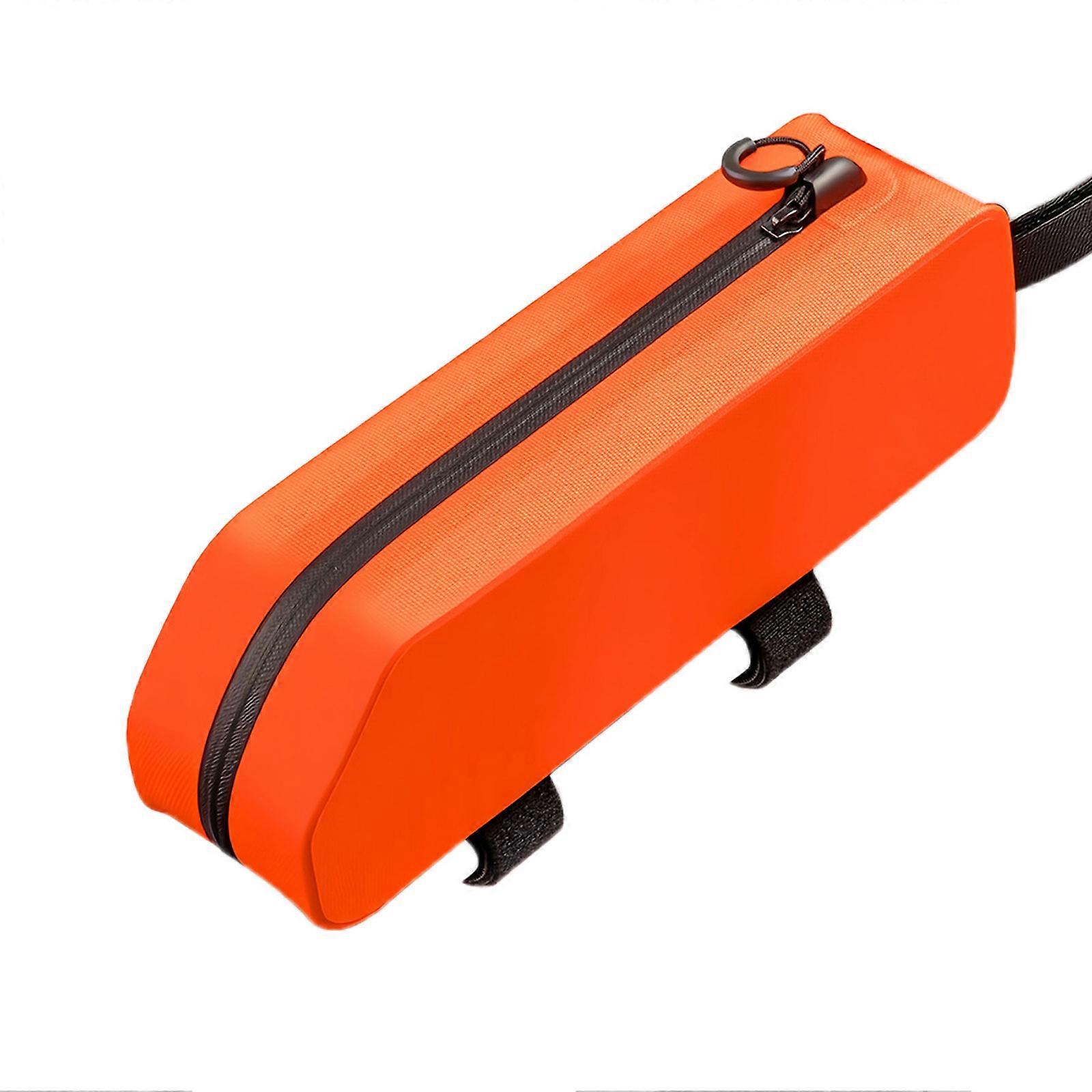 Universals Cycling Frame Pack Souple Antidérapant Base Support Structure Résistante aux Chocs Pour VTT Orange