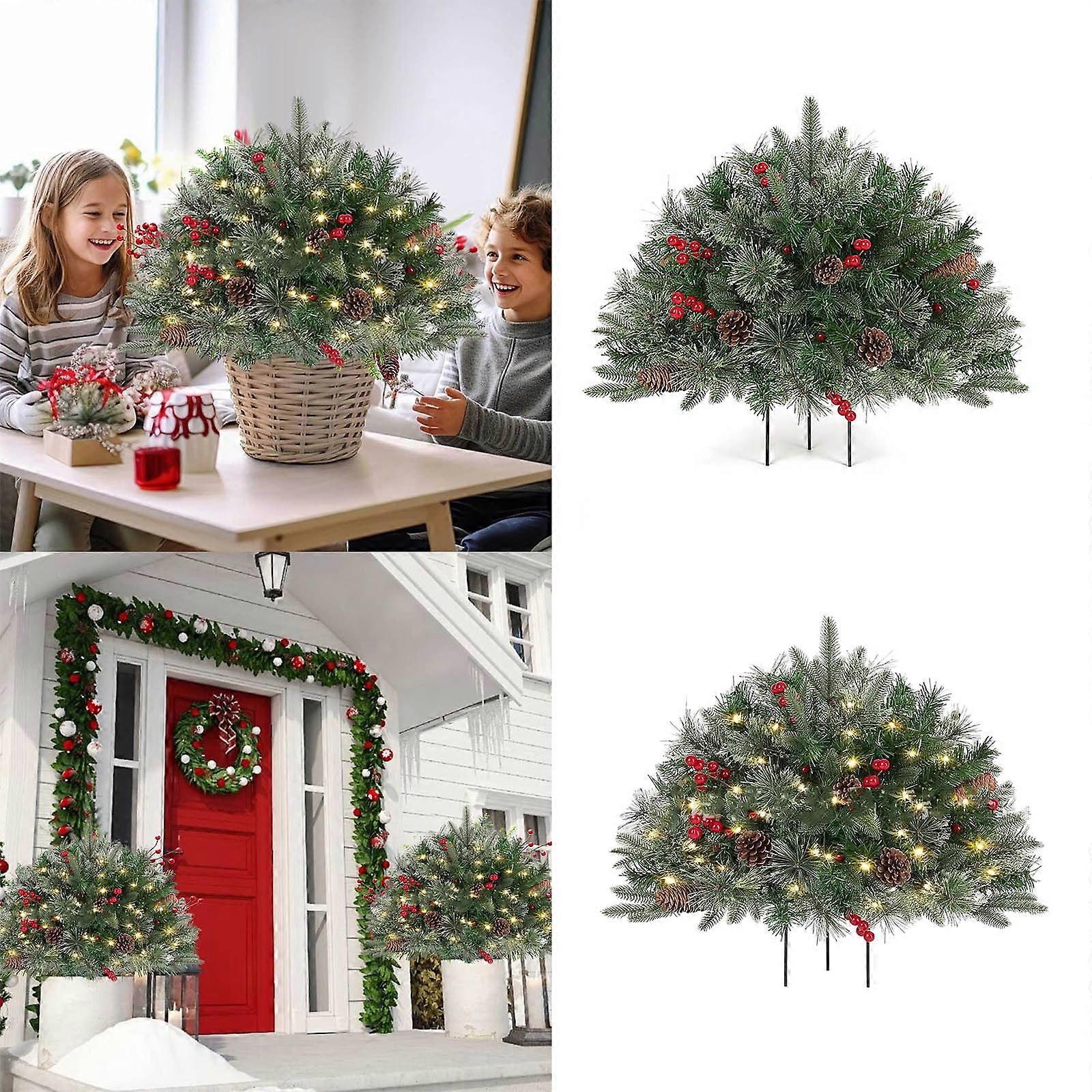 Christmas Centerpieces for Tables, Bouquet of Roses, Autumn Table Decor, Glowing Christmas Tree, Planter Filler, compatible with Squash Arch