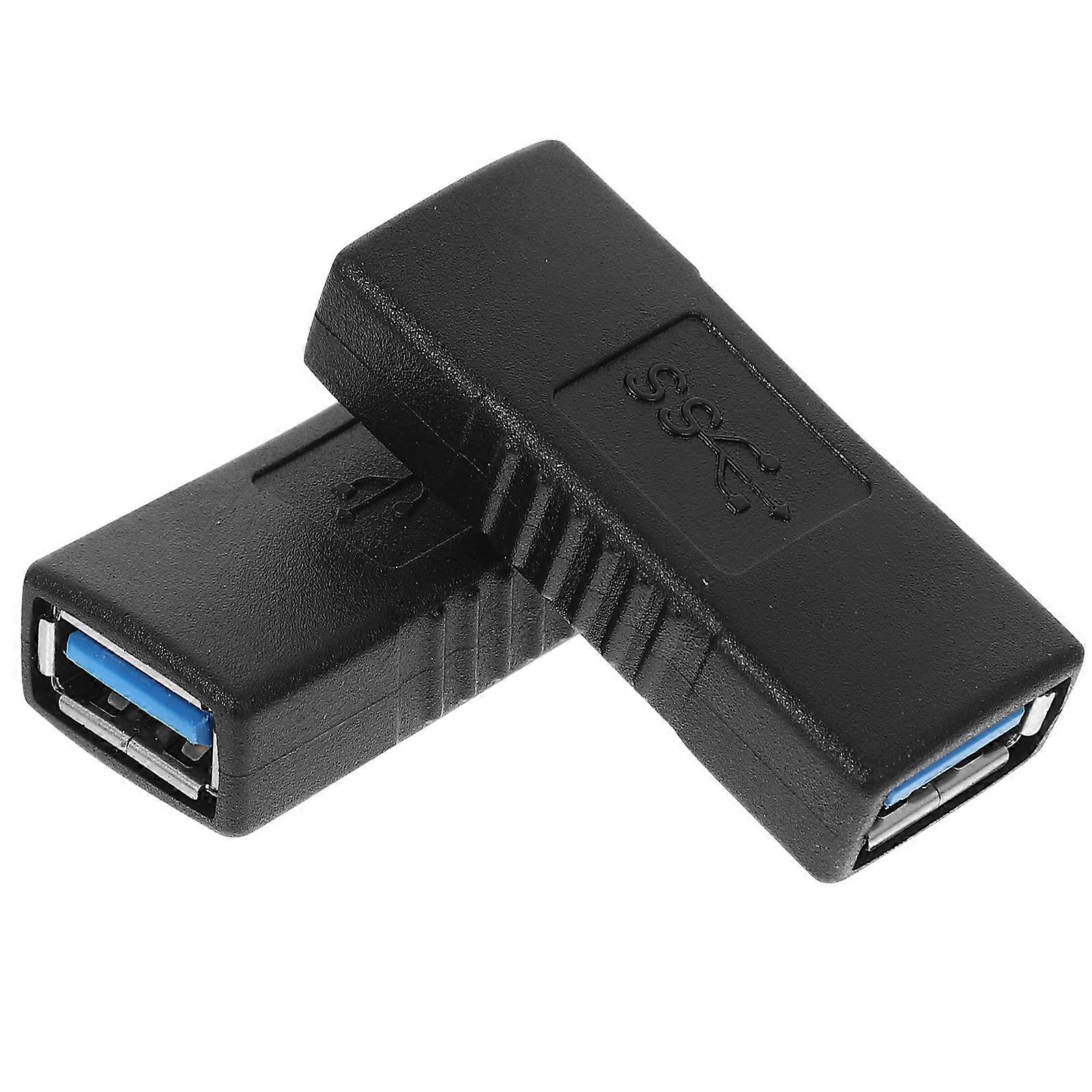 2pcs Practical Usb To Usb Connector Usb To Usb Usb Female To Female Adapter