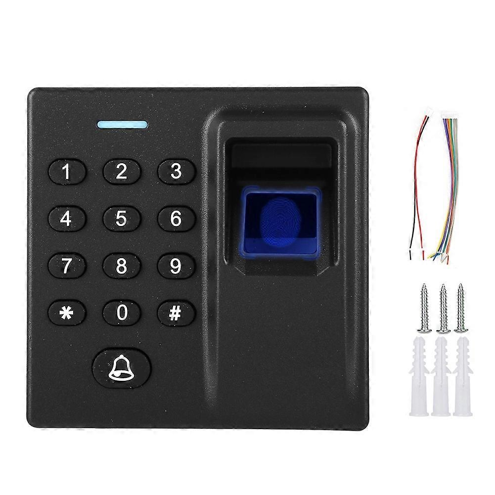 Access Control System Keypad Fingerprint Card Reader Password Black DC12V