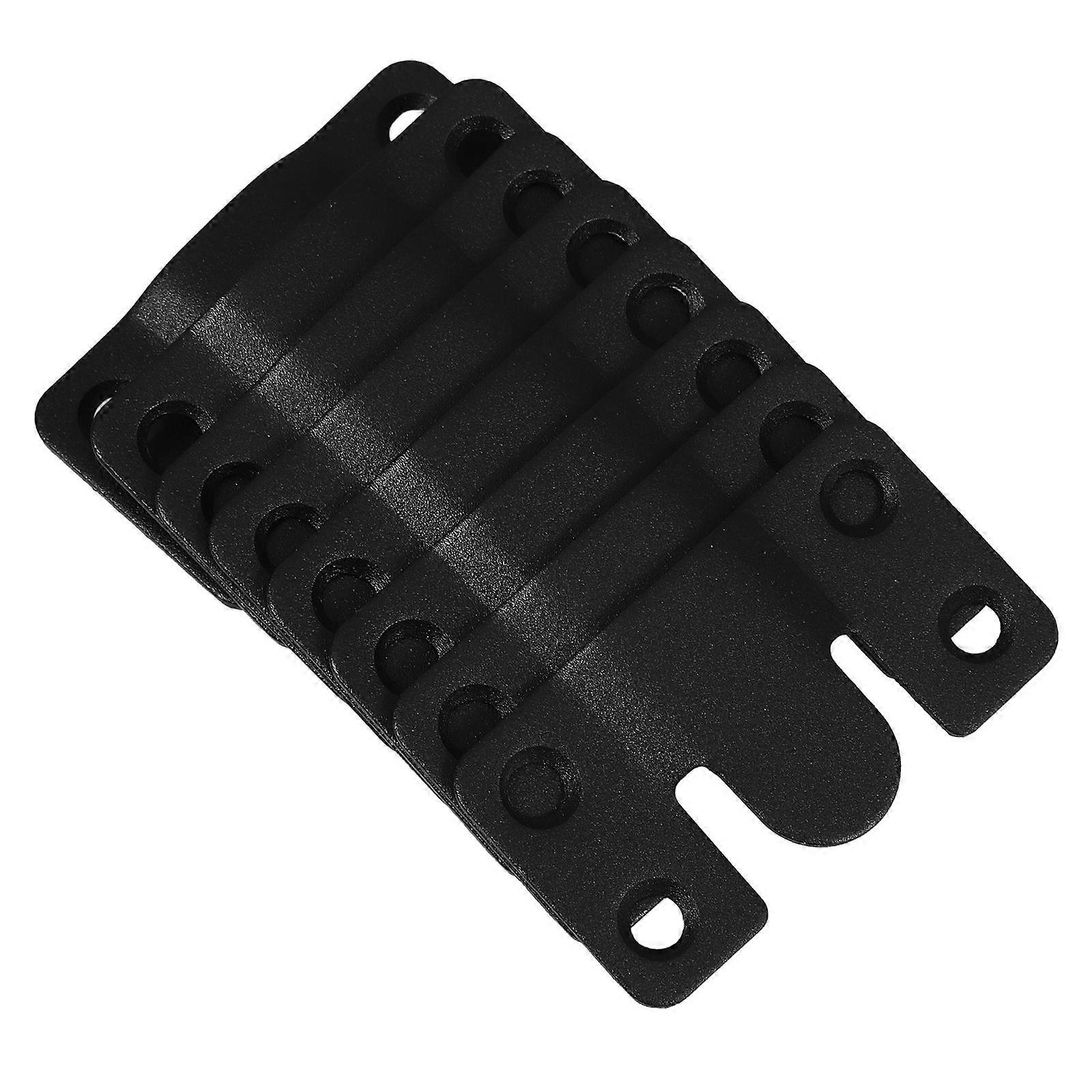 Stainless Steel Hidden Bed Rail Brackets for Bed Frame 8Sets Black