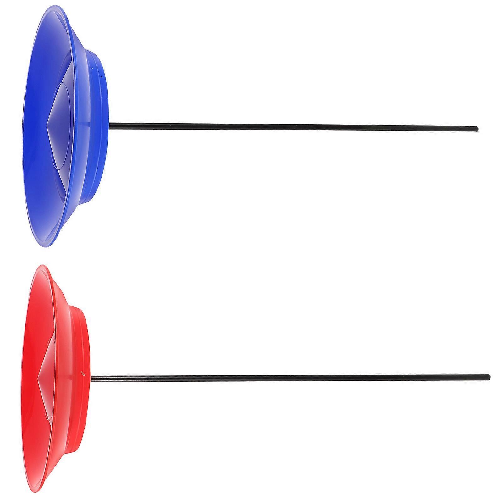 Juggling Skill Game Toy Set Spinning Plates for 2Sets Circus Party Props