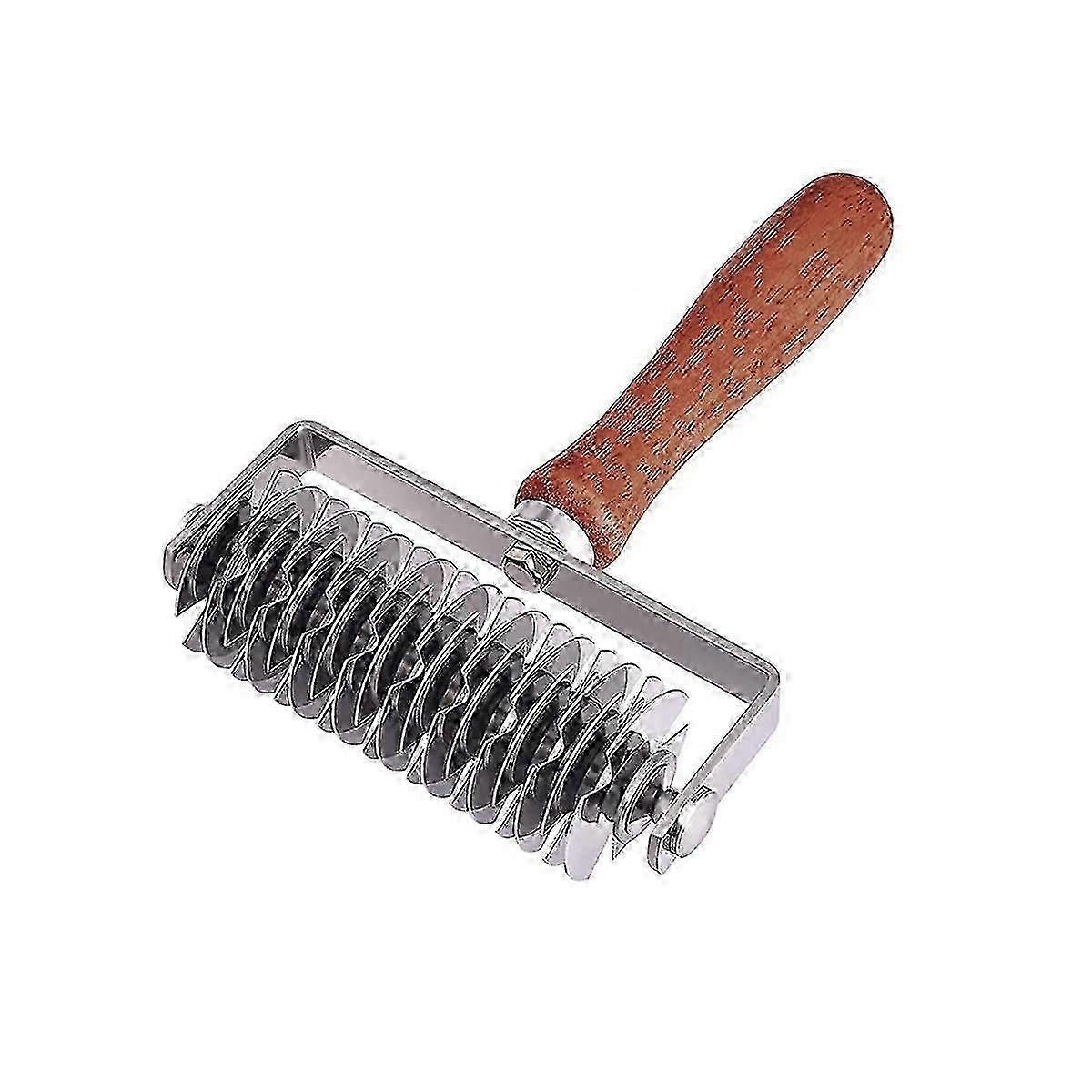 Rustfritt stål gitter kutter, deig gitter rulle kutter bakervarer verktøy cookie pie pizza brød forbi