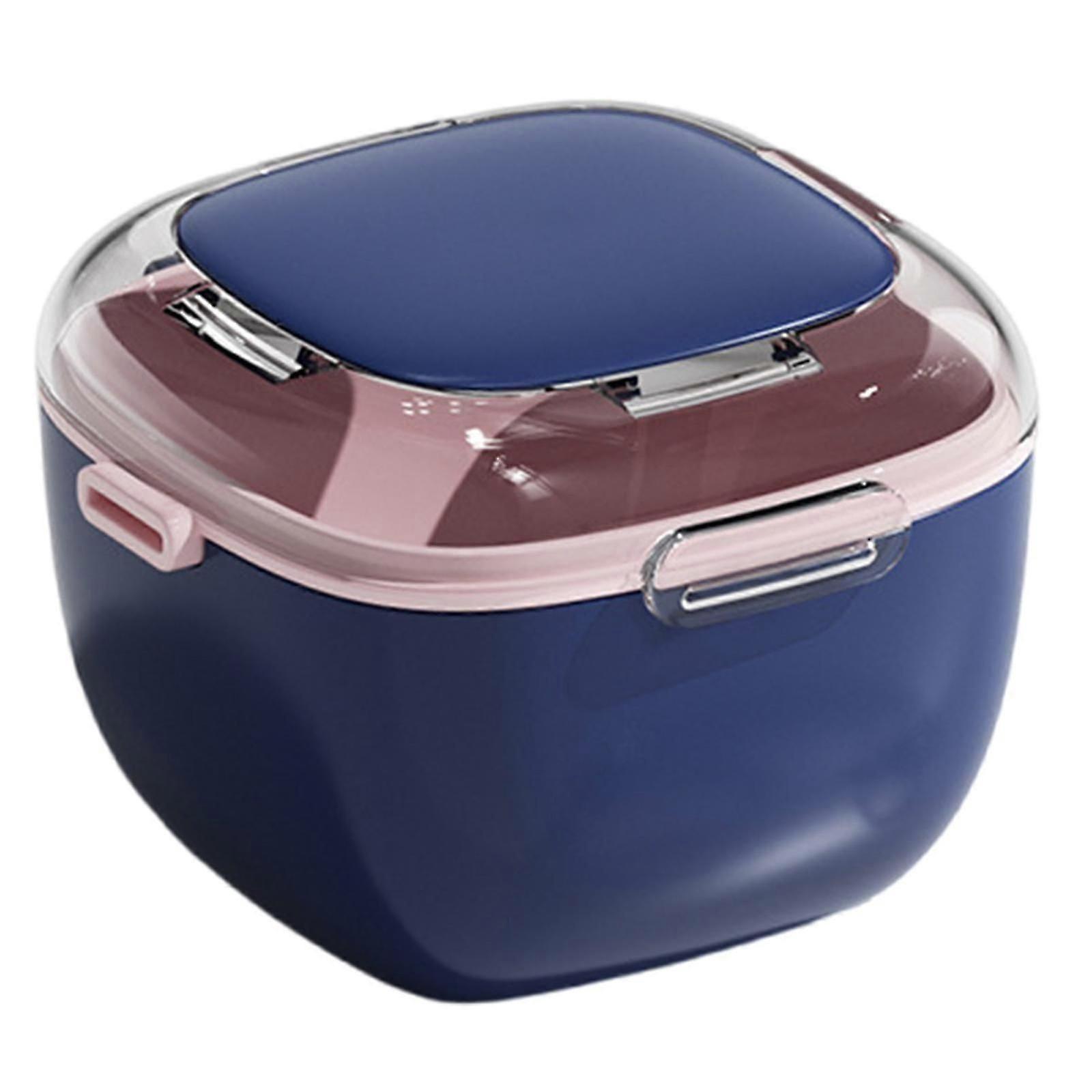 Portable Layer Drainage Denture Storage Case With Travel Friendly Designs for Adults and Seniors ABS PP Materials Yellow