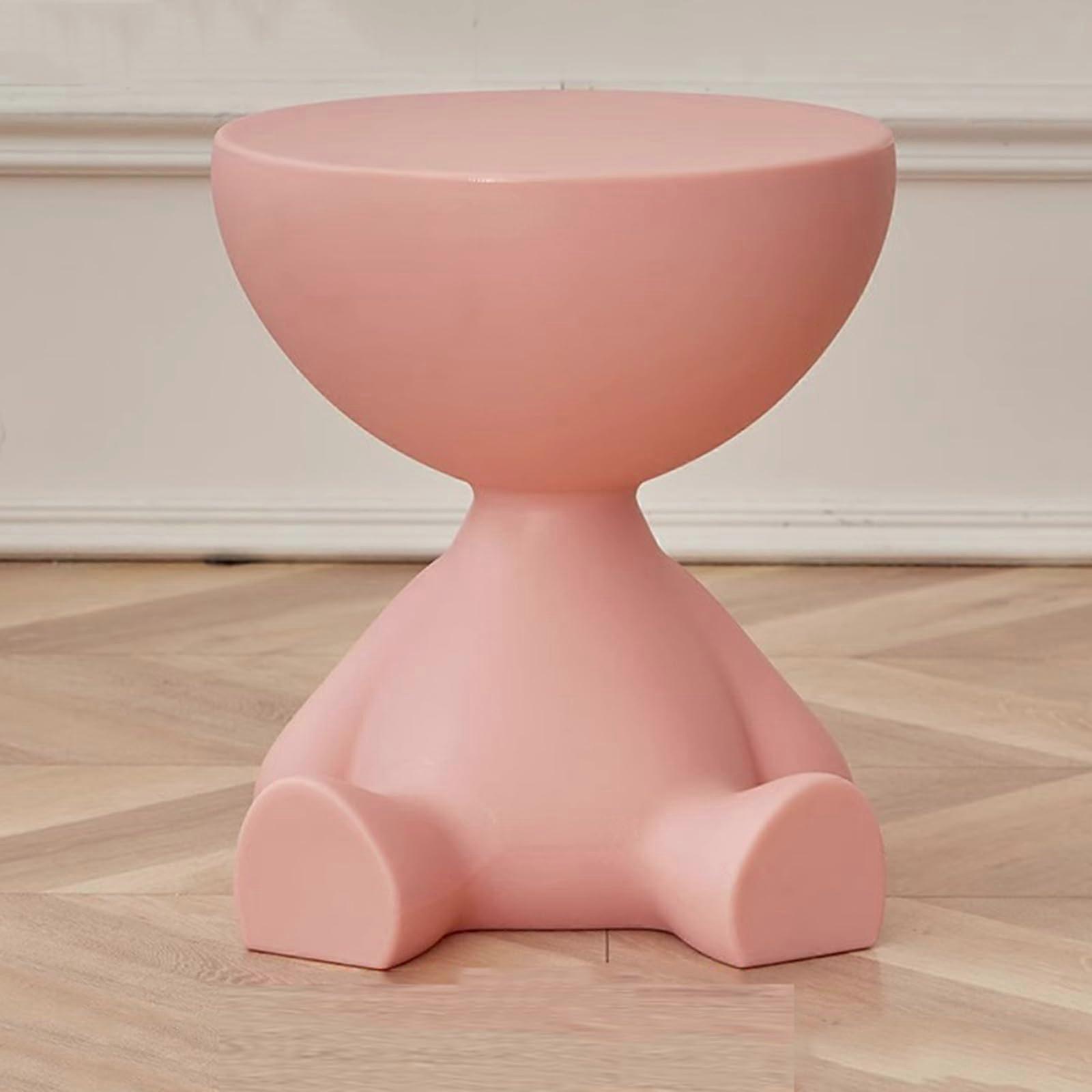 Decorative Side Table with Stylish PE Design for Sofa or Bedroom, Small Space Storage, Set of 4